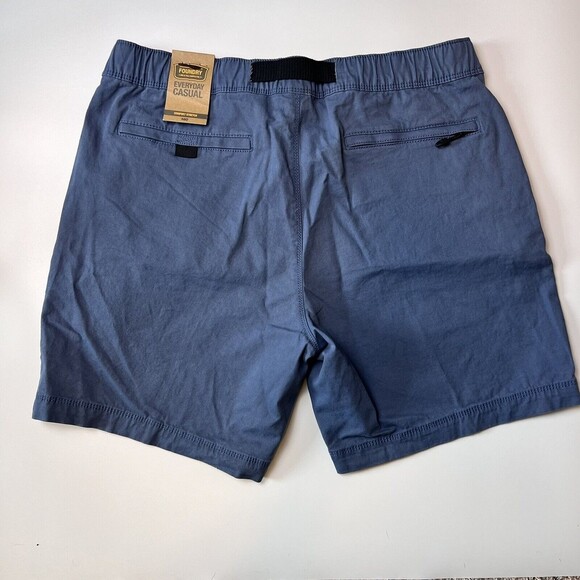 The Foundry Supply Men's Shorts LT Flat Front‎ Buckle Zip Up Vintage Indigo - Picture 2 of 11